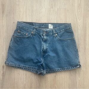 Y2K Vtg Levis 955 High Rise Mom Denim Jean Shorts Jorts Women 11 JR 30 Waist 90s